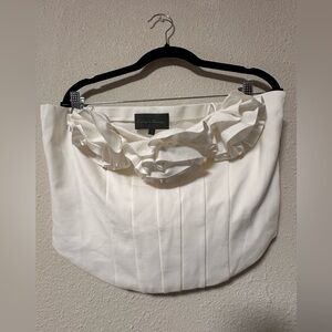 Anthropologie White Corset Flower Top 🪽🤍